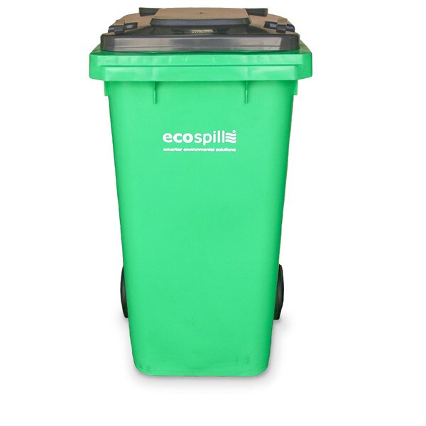 120L Wheelie Bin | 120L General Purpose Wheelie Bin | 120LG-G | Lime Green Bin with Gray Lid | Wheelie Bin for General Purpose Spill Kits | Ecospill Brisbane Sydney Melbourne Perth Canberra Australia